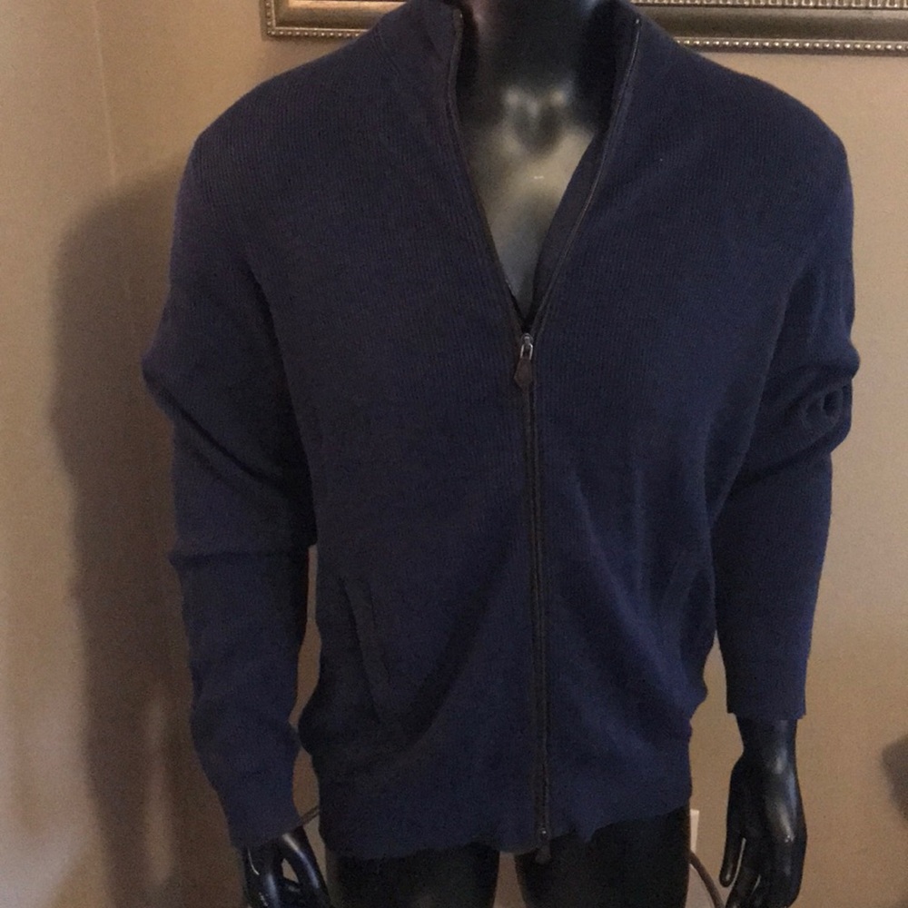 Jos Banks Cotton Cashmere Cardigan in XL